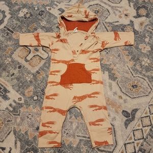 Kate Quinn jumping fox long sleeve hooded sport jumpsuit 6-12 months